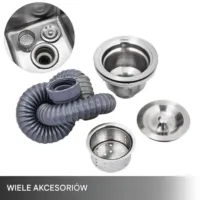 Zlew gastronomiczny basen zlewozmywak gospodarczy 100 x 61 cm