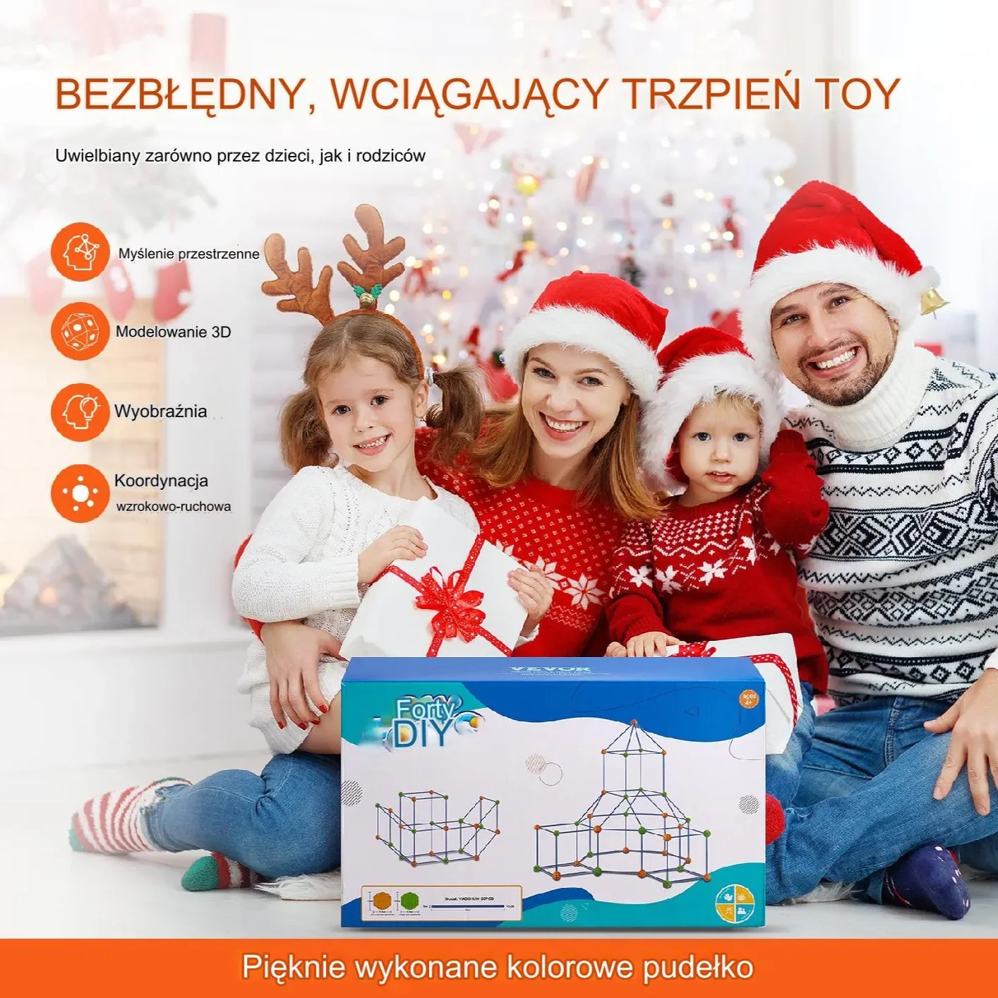 Zestaw Zabawek Konstrukcyjnych Zamek 120 Części - obrazek 5