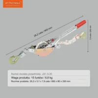 Ręczna Wciągarka Linowa 750 kg