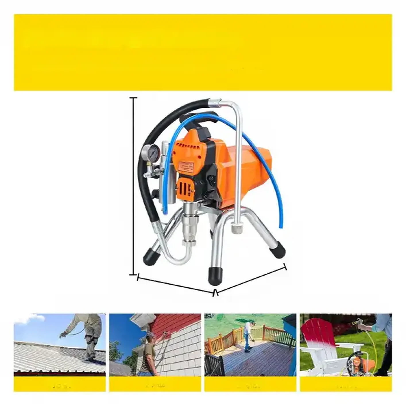 Agregat Malarski 2200W Pistolet + Wąż + Przedłużka - obrazek 6