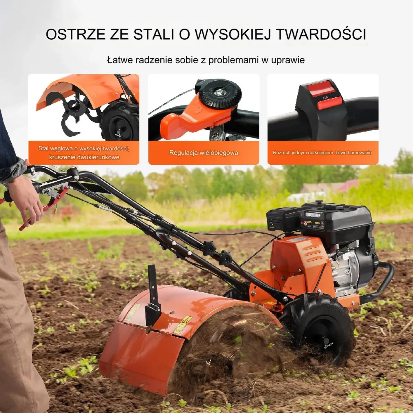 Glebogryzarka z Napędem Gazowym 212 CC - obrazek 3