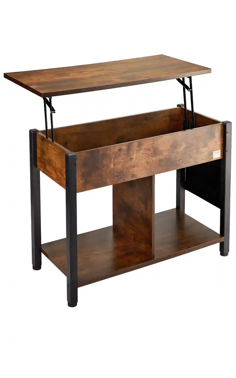 Rozkładana ława stolik kawowy z podnoszonym blatem schowkiem 106 cm - obrazek 7