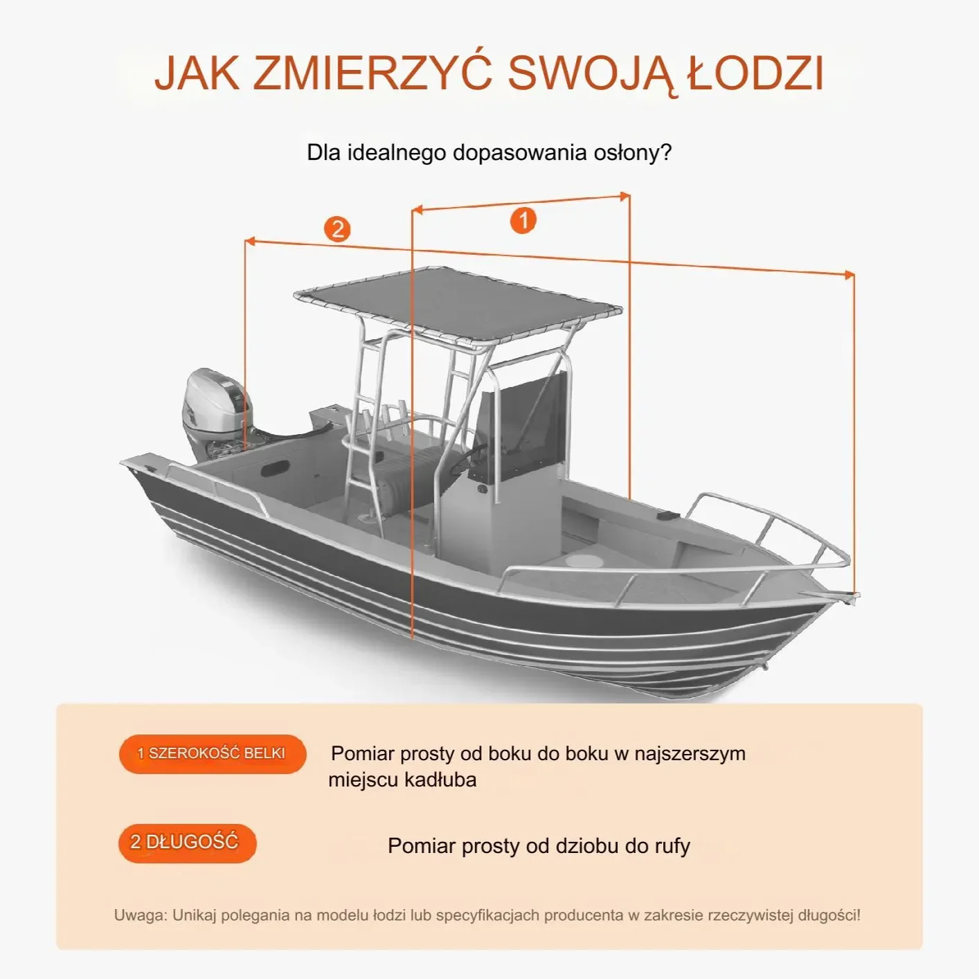 Pokrowiec plandeka osłona przykrycie na łódź łódkę wędkarską 8.6 x 4.4 m - obrazek 8