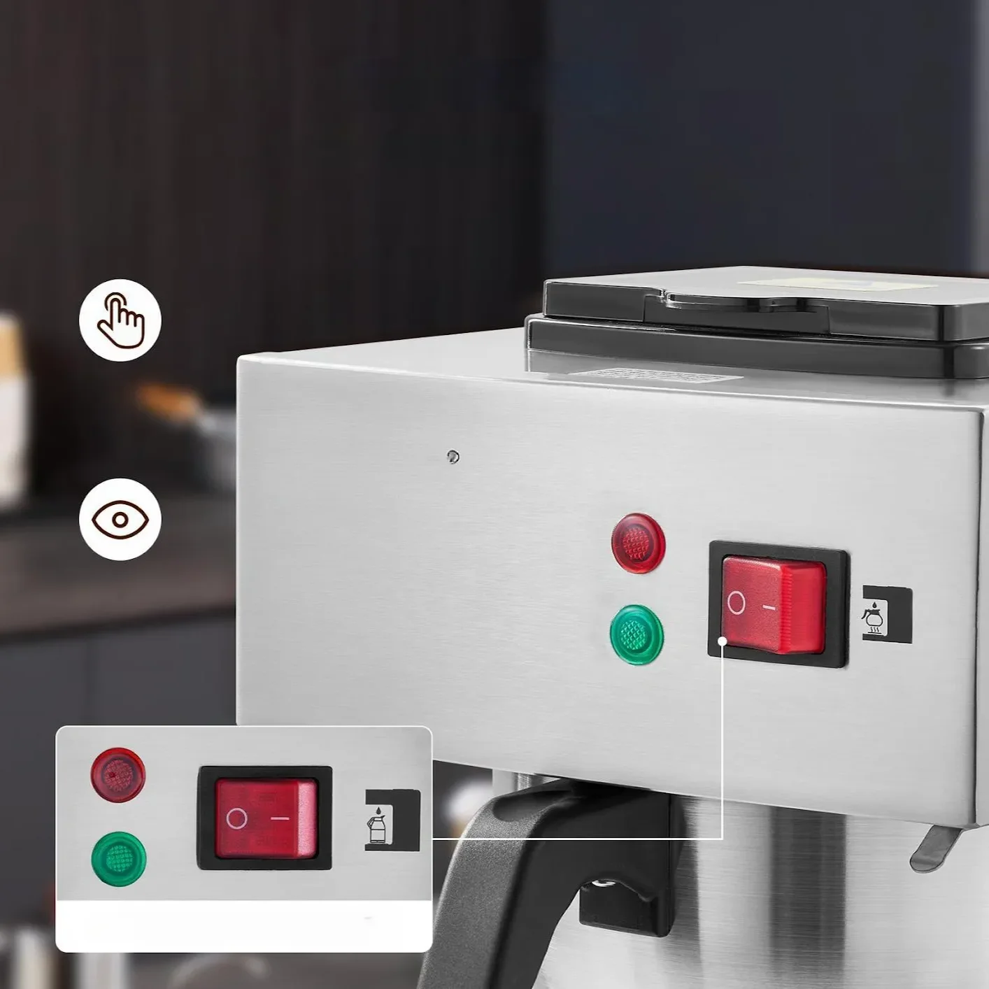 Ekspres Przelewowy do Gastronomii – 3 Podgrzewacze - obrazek 3