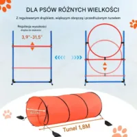 Zestaw do treningu agility dla psów Akcesoria do Treningu dla Psa 5-części