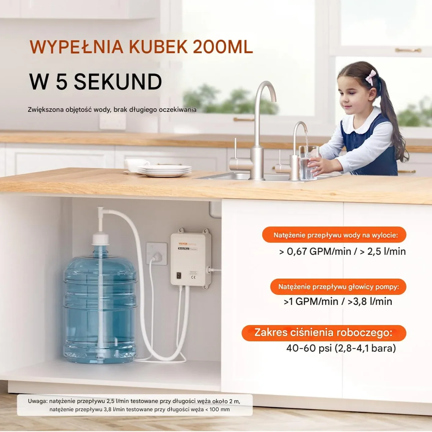 Pompka do wody dozownik dystrybutor elektryczny 50 W - obrazek 2