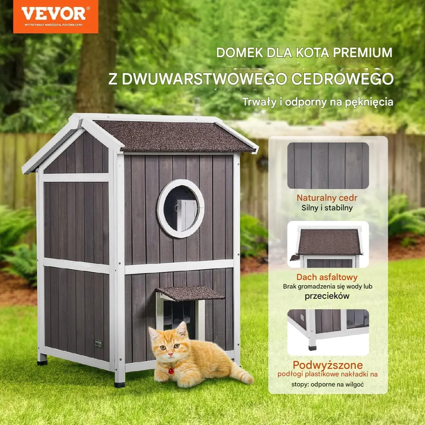 Domek dla Kota 609 mm - obrazek 6