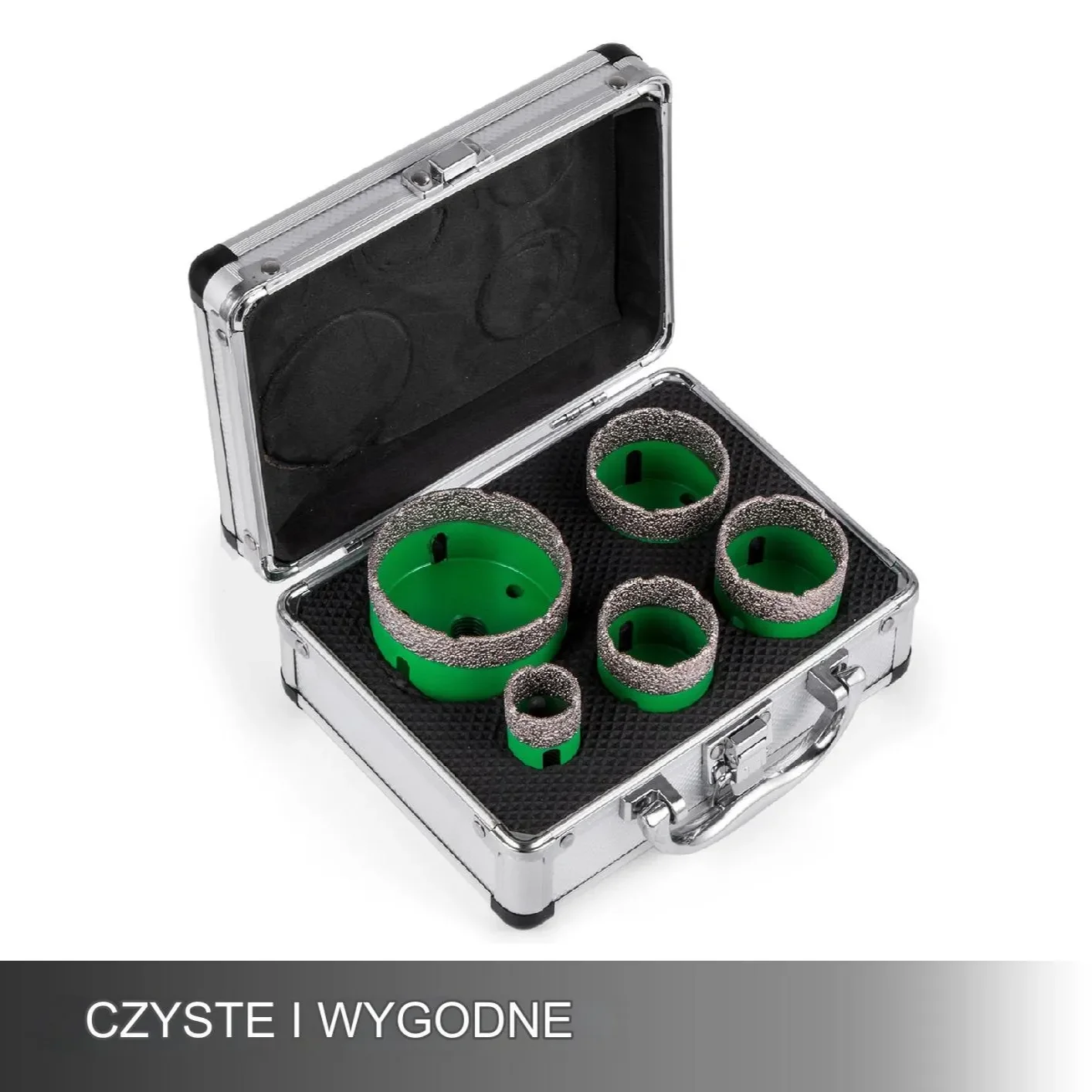 Korona diamentowa zestaw 5szt M14 22-65mm do płytek granitu szkła wiertło - obrazek 5