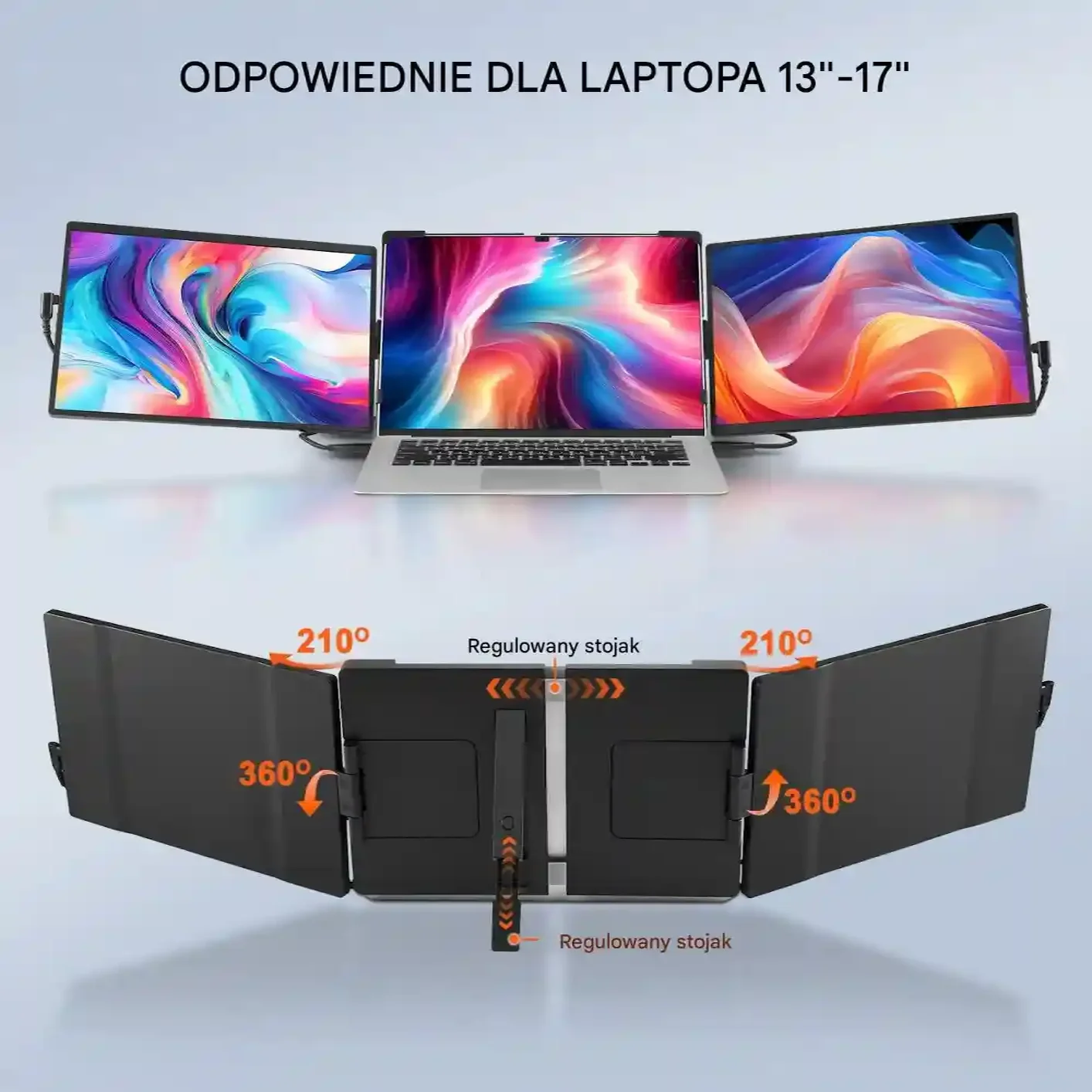 Monitor przenośny 15.6'' FHD 1080p do laptopa – rozszerzenie ekranu - obrazek 5