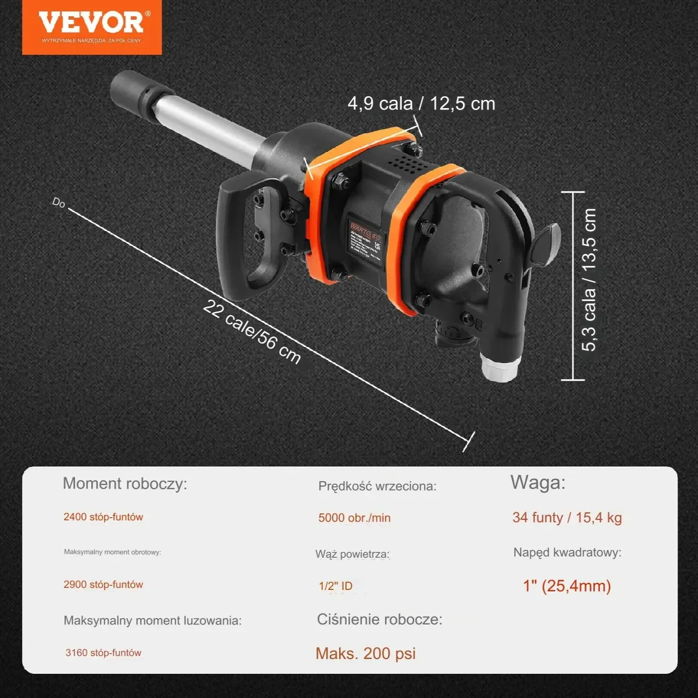 Pneumatyczny Klucz Udarowy Pistolet Ręczny - obrazek 4
