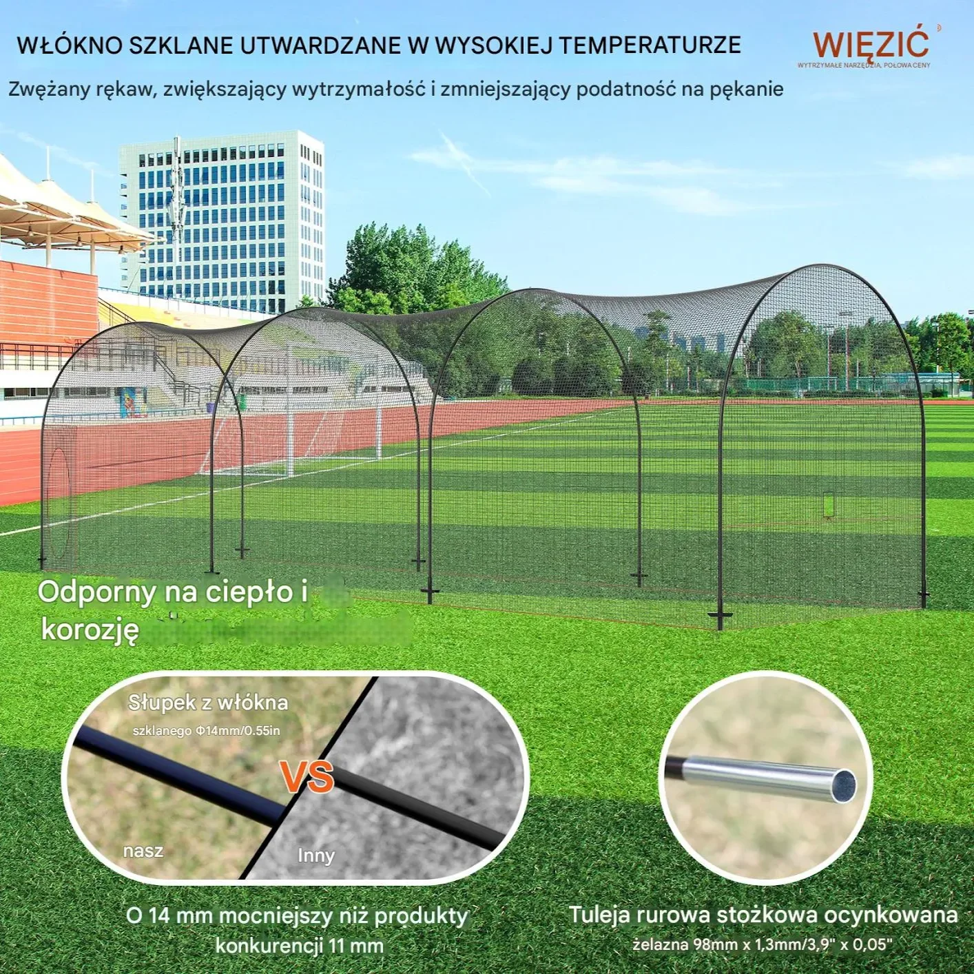 Klatka do treningu baseballowego 12 m - obrazek 3