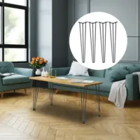 Nogi do stołu lawy biurka stolika metalowe loftowe industrial 4szt. 50,8  x 11 cm