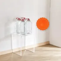 Stolik nocny Konsola komoda akrylowa przezroczysta do przedpokoju 2 szt.