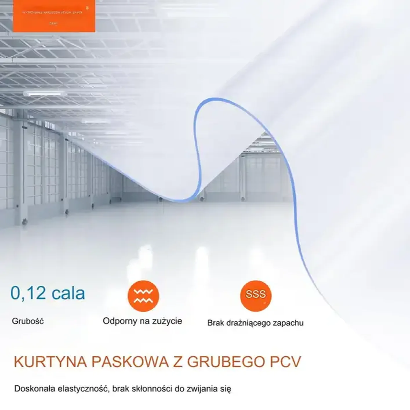KURTYNA PCV PASY FOLIA PASKOWA 3048x30,5 cm - obrazek 6