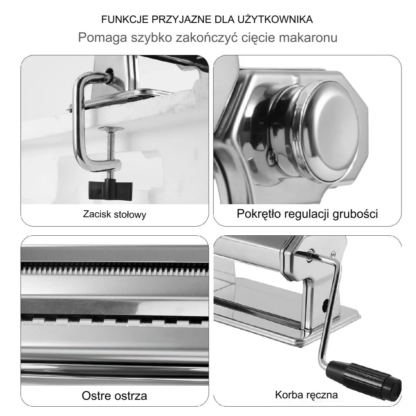 Maszynka do makaronu ciasta pierogów ravioli lasange - obrazek 4