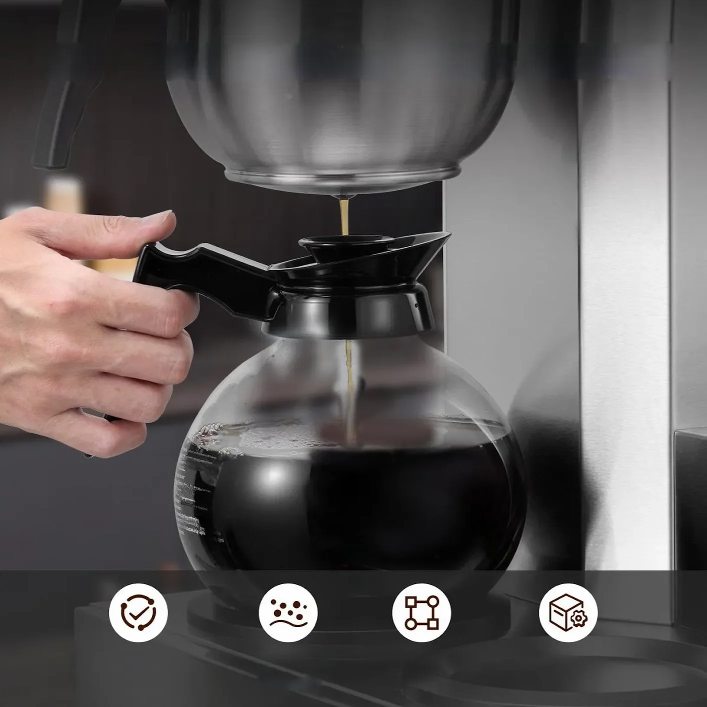 Ekspres Przelewowy do Gastronomii – 3 Podgrzewacze - obrazek 2