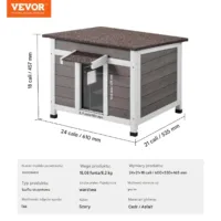 Zewnętrzny Dom dla Kota 60 cm