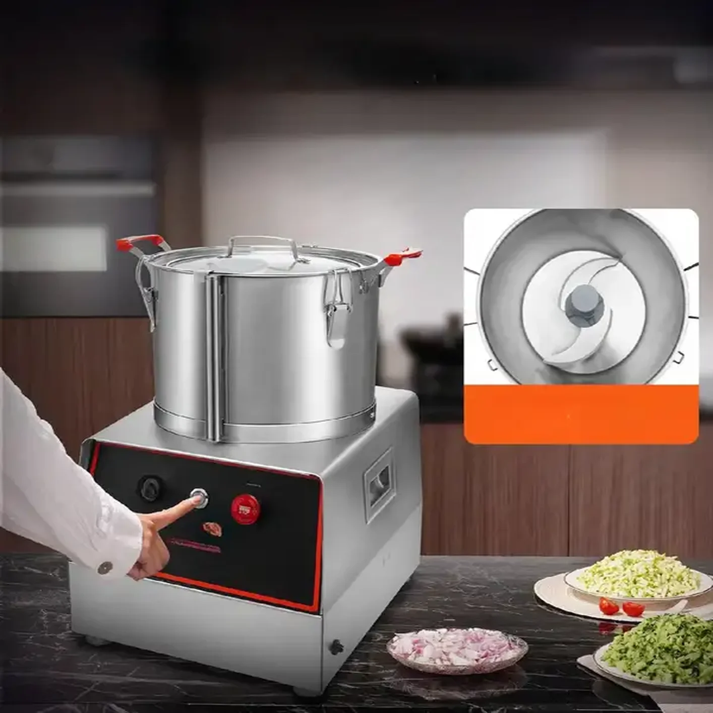 Cutter mikser szatkownica blender mikser gastronomiczny 1400W 17,62L - obrazek 3