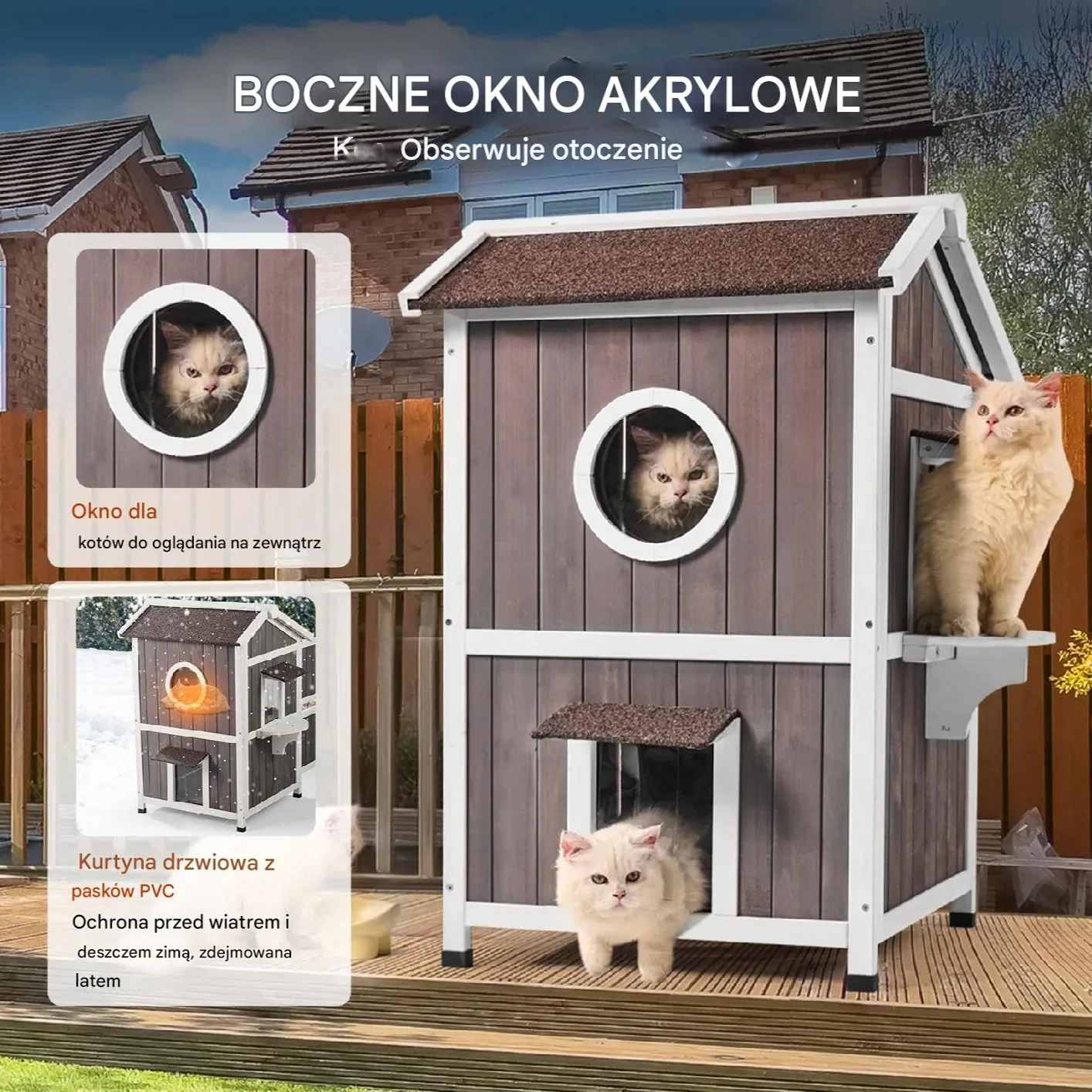 Domek dla Kota 609 mm - obrazek 4