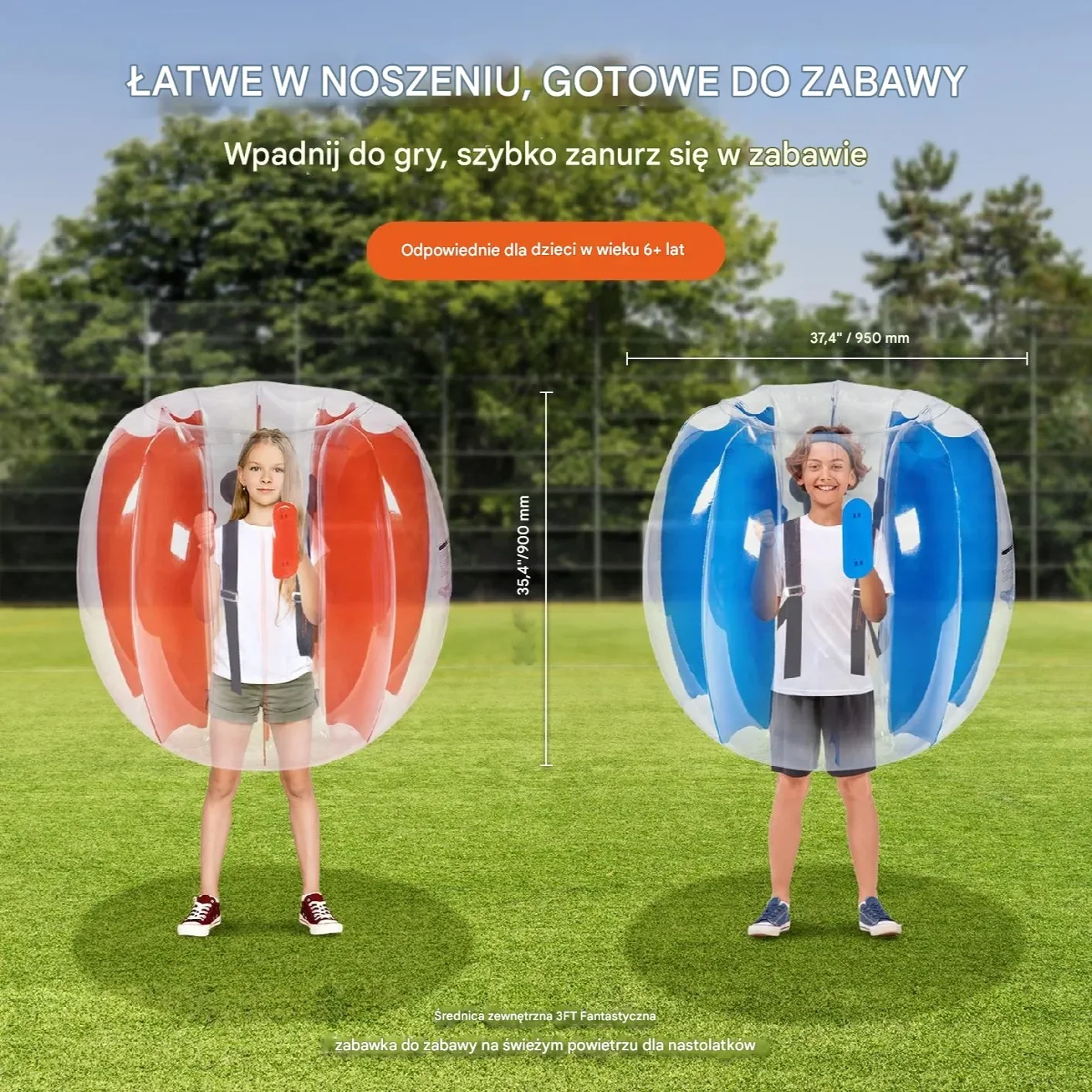 Nadmuchiwana Piłka do Zabawy 2-pak - obrazek 5