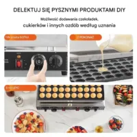 Gofrownica do Poffertjes holenderskich naleśników naleśnikarka 50 szt 1700W