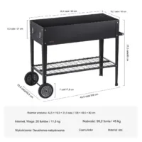 Duża mini szklarenka miniszklarenka szklarnia domowa rozsady 95x40cm