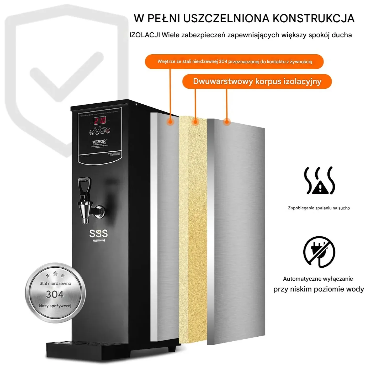 Elektryczny Warnik do Wody 20 L - obrazek 2