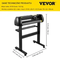 Ploter Tnący do Winylu 720 mm z Oprogramowaniem SignMaster i Stojakiem