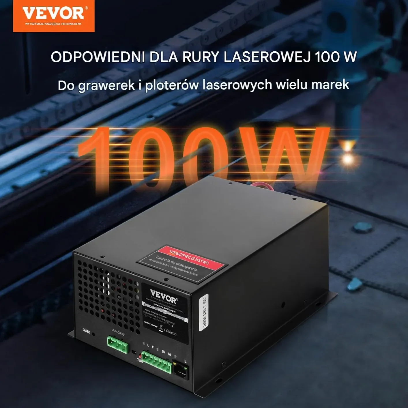 Zasilacz do tuby laserowej CO2 100W do grawerek, cutterów, ploterów - obrazek 6