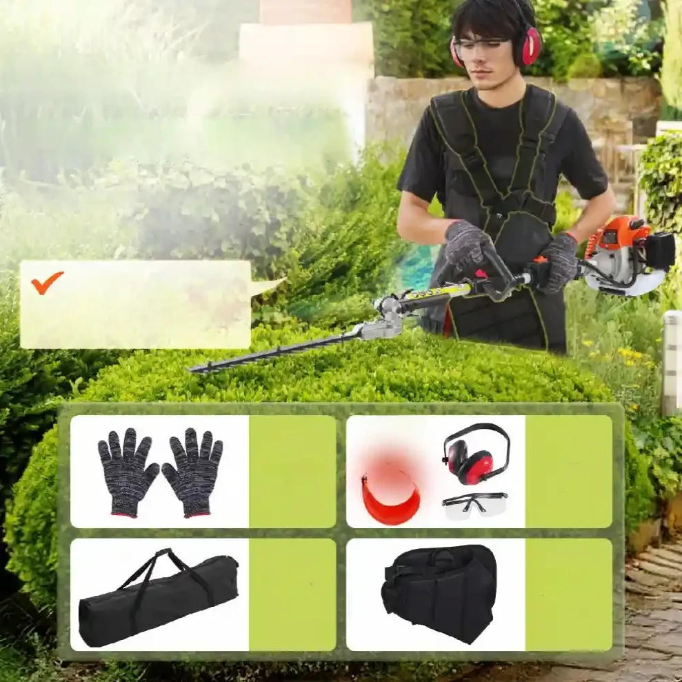 Podkaszarka do żywopłotu nożyce piła spalinowa długi uchwyt - obrazek 3