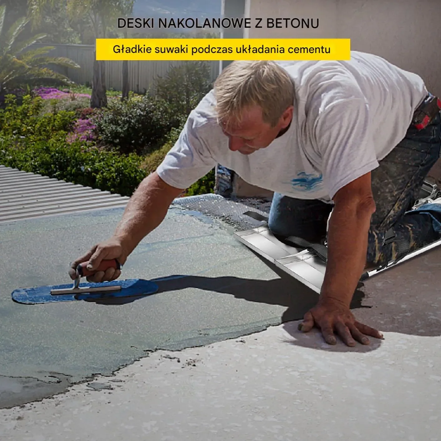 Stalowe Nakolanniki do Betonu z Paskami Mocującymi 750 x 200 mm - obrazek 6