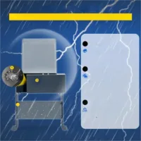 Napęd do bramy przesuwnej 1400 kg, elektryczny silnik z pilotami, ogród