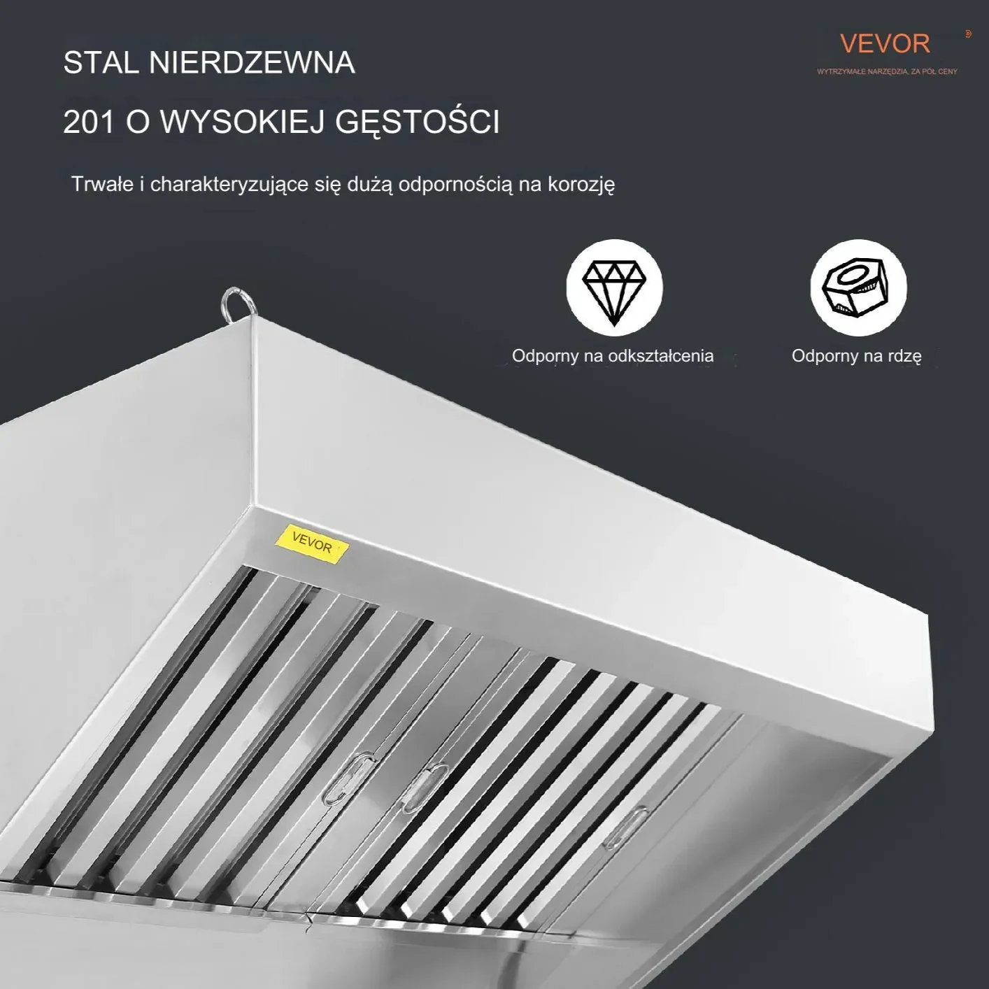 Okap Gastronomiczny Wyciąg pochłaniacz 240x76x90 cm - obrazek 4