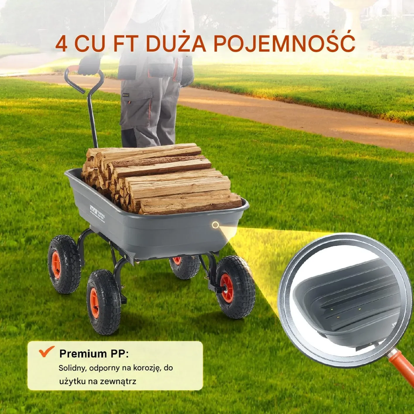 Wytrzymały Wózek Ogrodowy 272 kg - obrazek 2