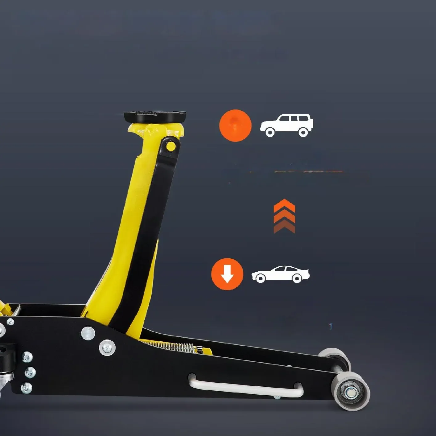 Podnośnik samochodowy hydrauliczny niskoprofilowy lewarek żaba 2.5 T - obrazek 5