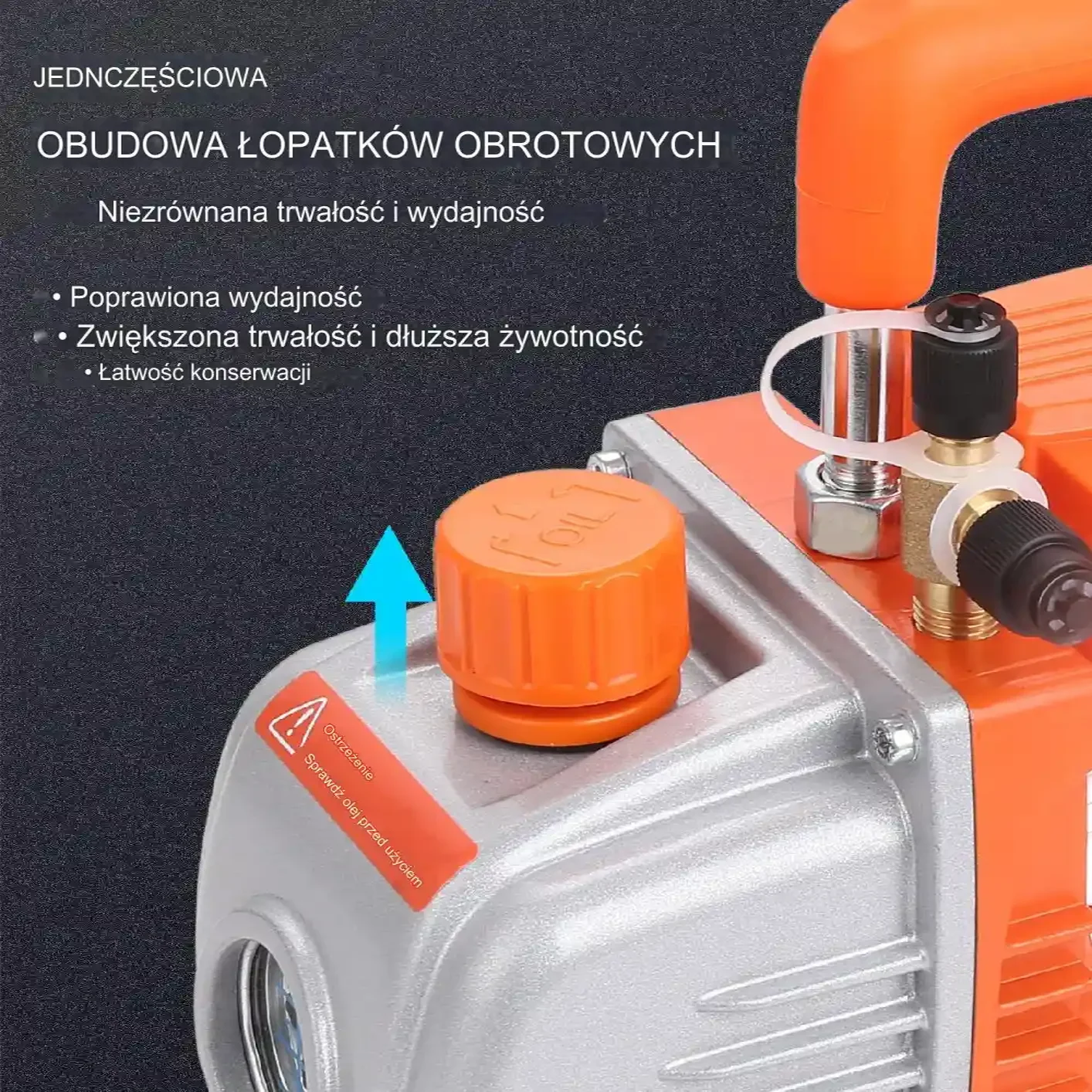 Pompa próżniowa do klimatyzacji 100 l/min - obrazek 3