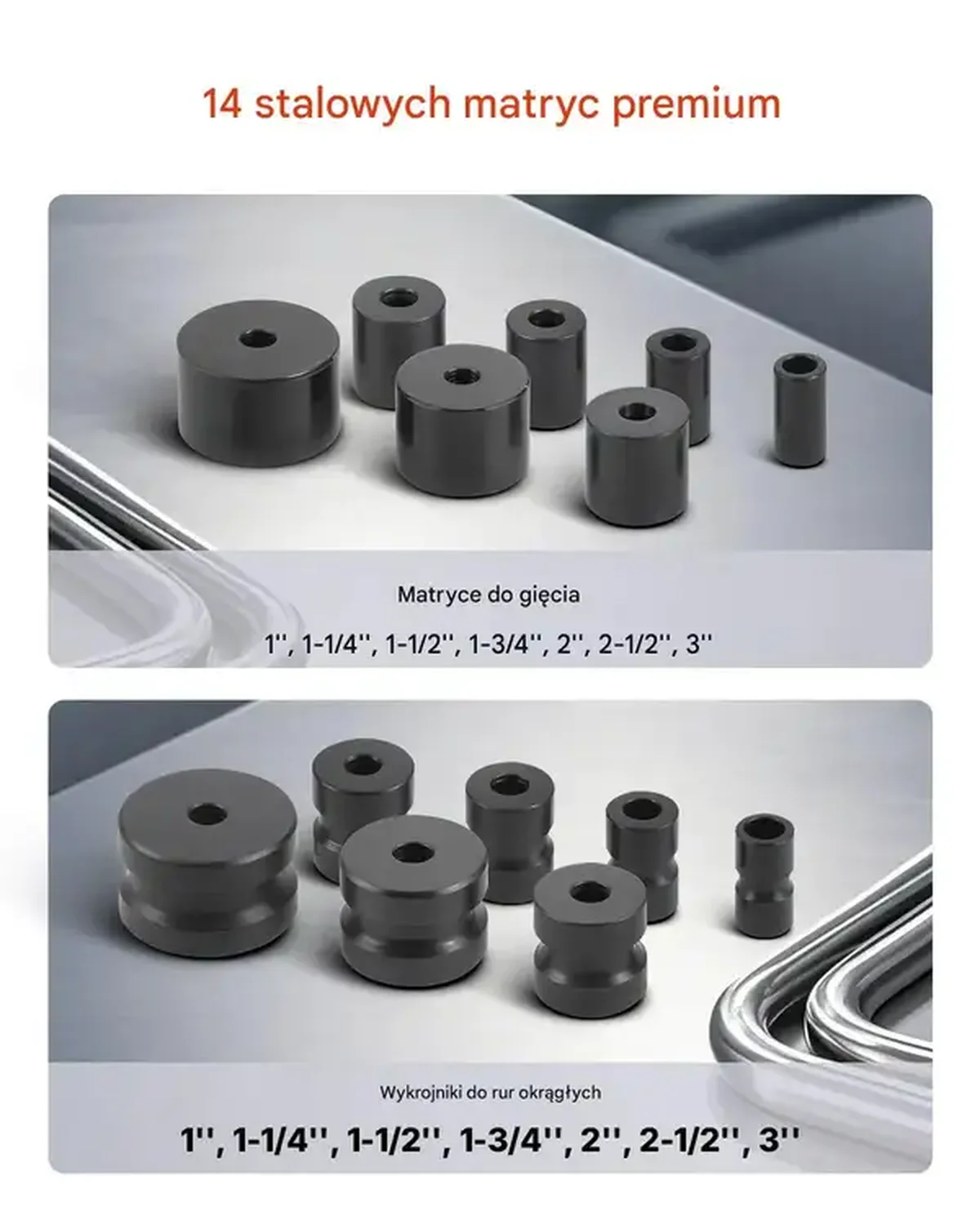 Giętarka ręczna do rur 200° z 14 matrycami, do miedzi do HVAC i warsztatu - obrazek 5