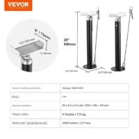 Stopa podpora podkładka do przyczepy kempingowej kampera 50-123 cm