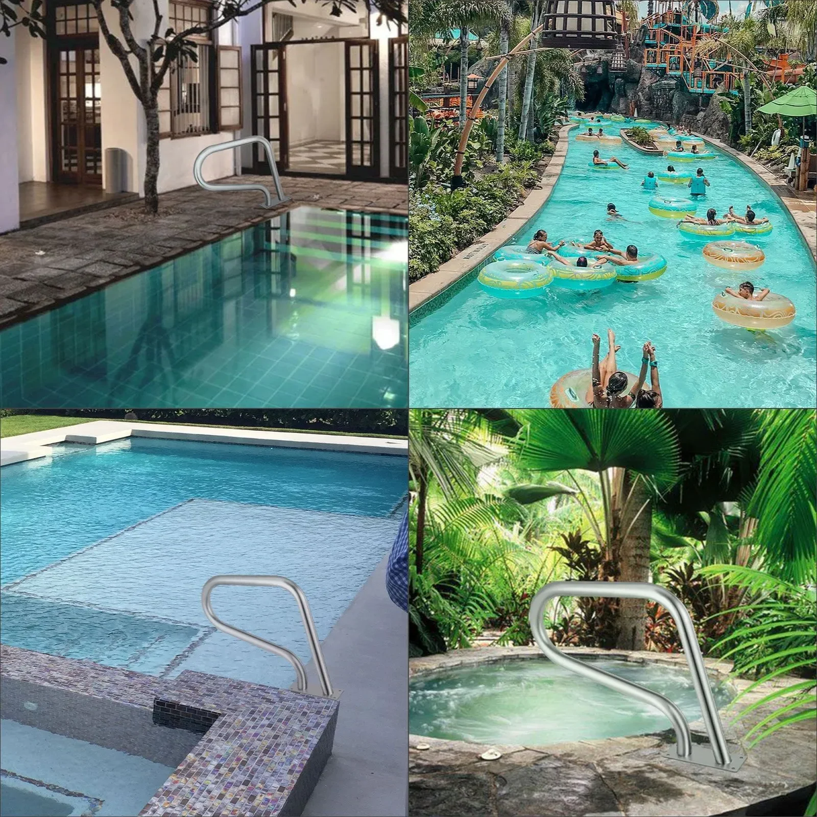 Poręcz basenowa poręcz wejściowa do basenu 81,2 cm - obrazek 5