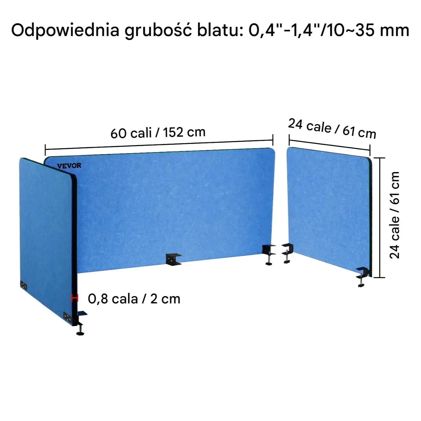Panel ścianka biurkowa 3-częściowa - obrazek 4