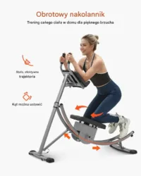 Maszyna do treningu brzucha AB regulowana domowa siłownia mięśnie core