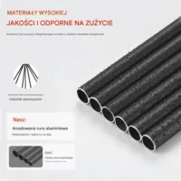 Dzwonki wiatrowe aluminiowe 1042 mm Czarne
