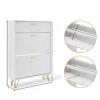 Szafka na buty otwierana uchylna komoda biała pojemna 80 cm