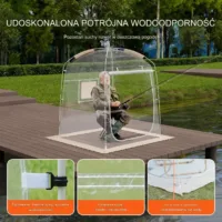 Parasol wędkarski namiot na ryby pełny z osłoną z bokami wodoodporny
