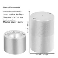 Prasa do kul lodowych 60mm aluminiowa z akcesoriami do drinków