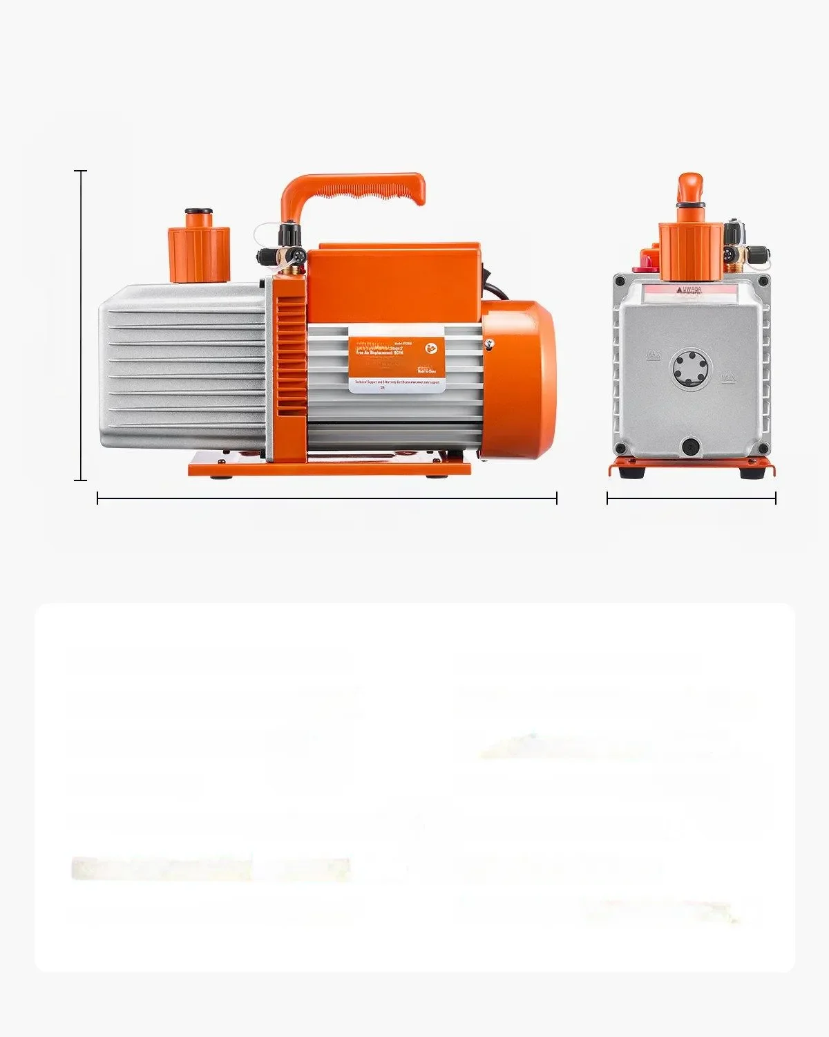 Dwustopniowa pompa próżniowa rotacyjna – do klimatyzacji HVA 254 L/min 750W - obrazek 6