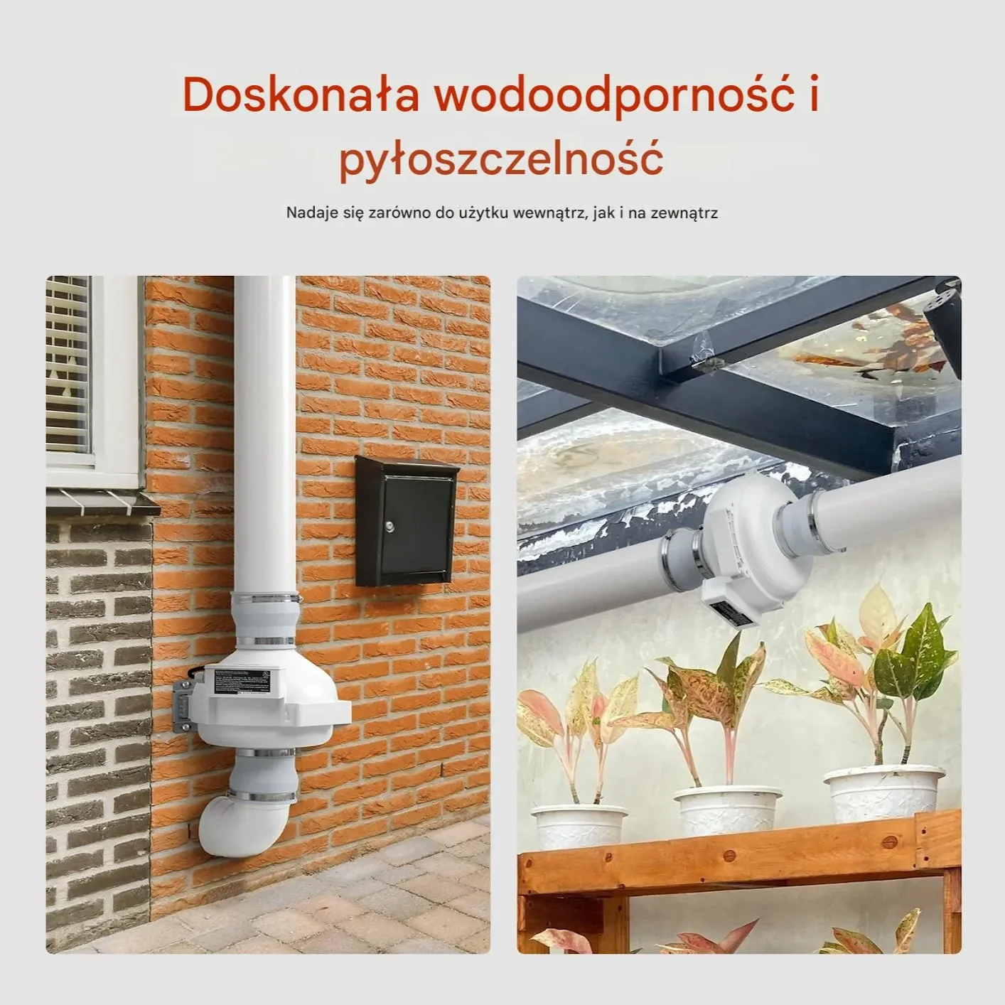 System wentylatorów do radonu 98-114 mm z łącznikami, cichy i wydajny - obrazek 3