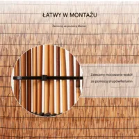 Mata trzcinowa na ogrodzenie 5 x 1,2 m dwie sztuki