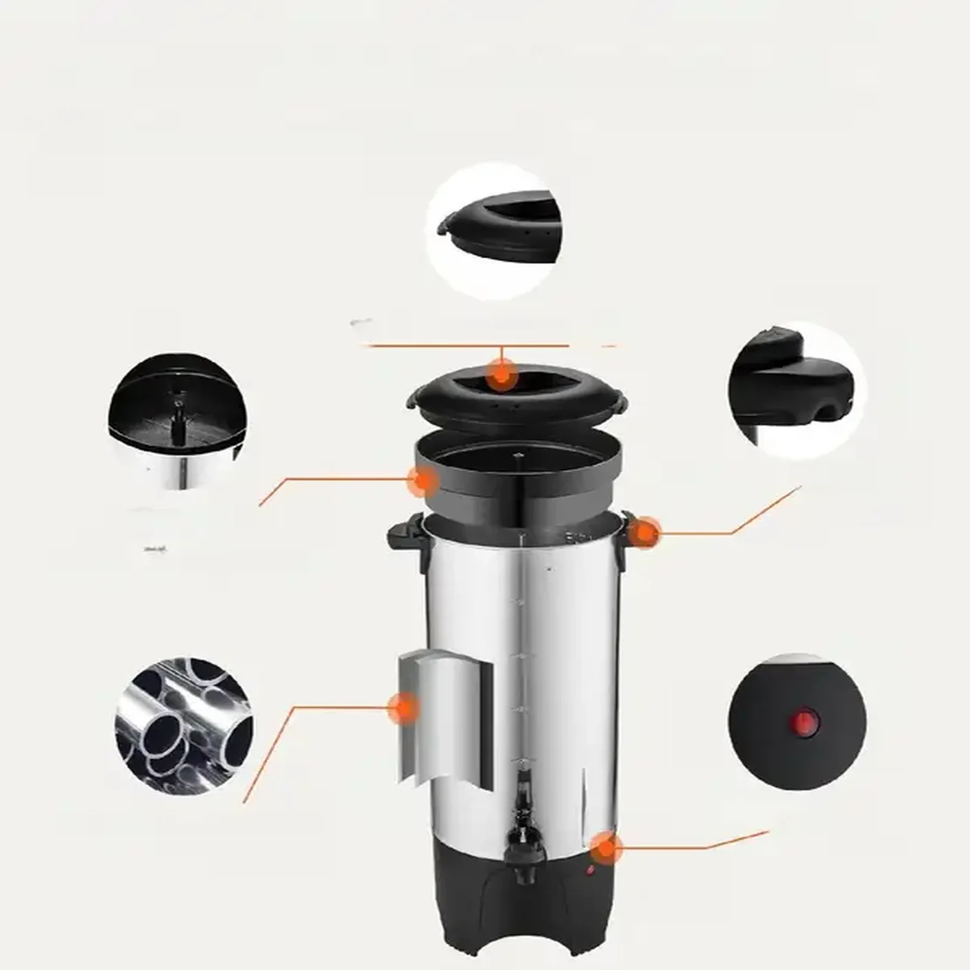 WARNIK do wody PODGRZEWACZ do kawy herbaty 7,4 l - obrazek 4