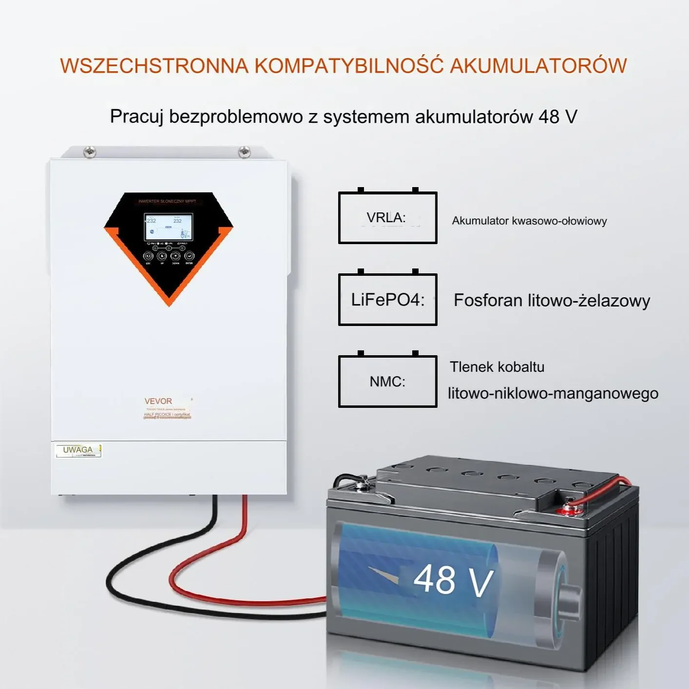Przetwornica solarna inwerter solarny falownik 5500 W - obrazek 2